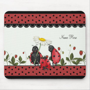 Ladybug Stroll Mouse Pad