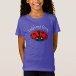 Ladybug T-shirts | Gifts for Girls<br><div class="desc">Personalise these cute ladybug t-shirts with your own caption! This custom shirt for kids features a unique hand drawn cartoon ladybug with text above it than can be easily modified. Want to change the colour, font style or apparel type of this personalised ladybug shirt? Customise the design further for a...</div>
