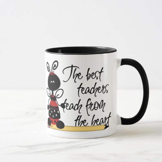Ladybug Teacher Mug (Right)