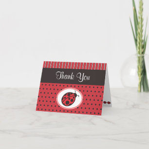 Ladybug Thank You Card