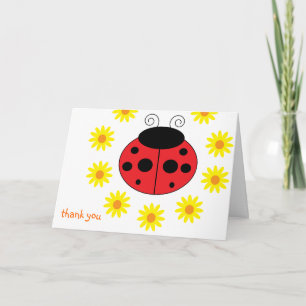 Ladybug Thank You Card