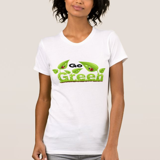 Ladybug Think Green T-Shirt (Front)