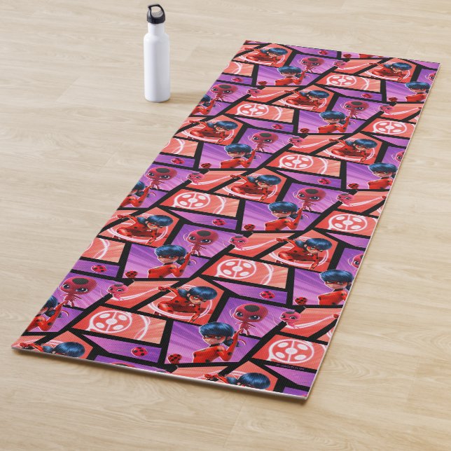 Ladybug & Tikki Pattern Yoga Mat (In Situ)