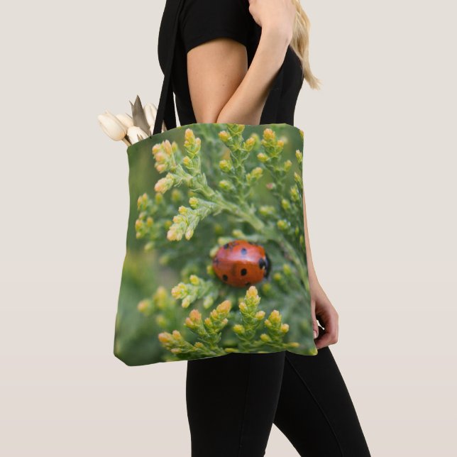 Ladybug Tote Bag (Close Up)