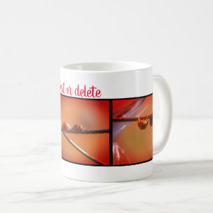 Ladybug Trio Nature Photography Personalized Coffee Mug