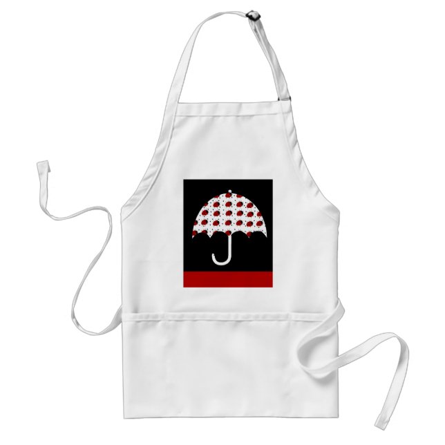 Ladybug Umbrella Design Standard Apron (Front)