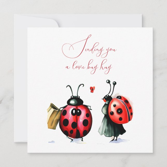 Ladybug Valentine's Day Card (Front)