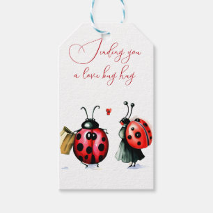 Ladybug Valentine's Day Card Gift Tags