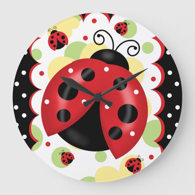 Ladybug Wall Clock (Front)