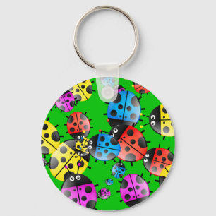 Ladybug Wallpaper Key Ring