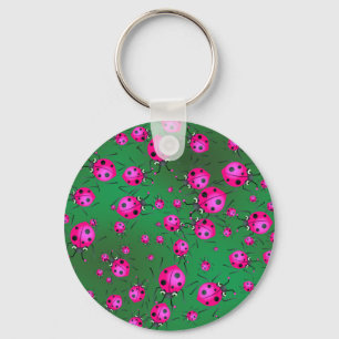Ladybug Wallpaper Key Ring