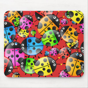 Ladybug Wallpaper Mouse Pad