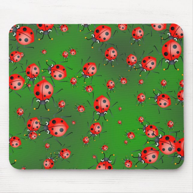 Ladybug Wallpaper Mouse Pad (Front)
