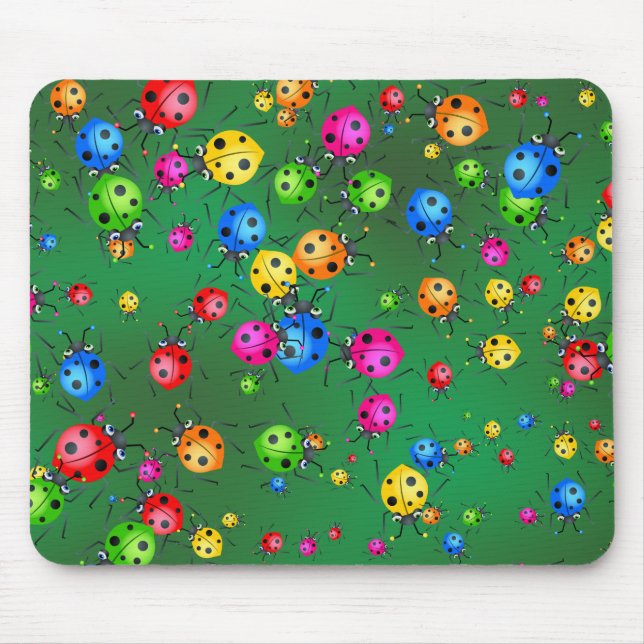 Ladybug Wallpaper Mouse Pad (Front)