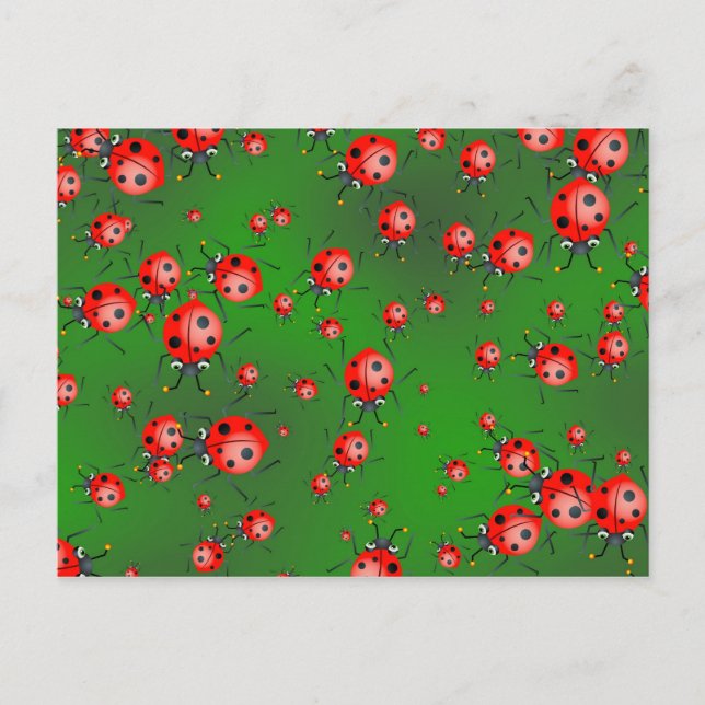 Ladybug Wallpaper Postcard (Front)