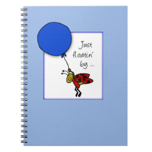 Ladybug With Blue Balloon, Thinking of You Notebook