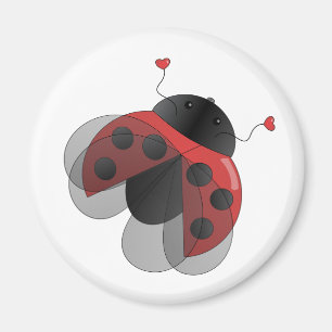 Ladybug with Opern Wings Magnet