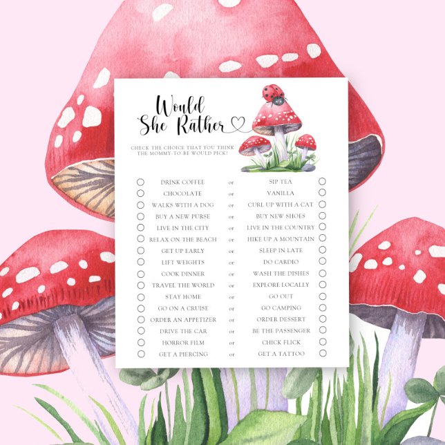 Ladybug / Would She Rather Baby Shower Game (Creator Uploaded)