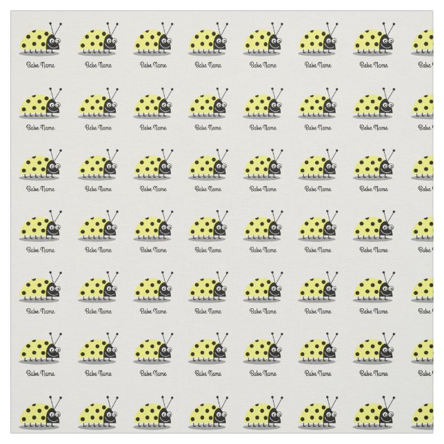 Ladybug Yellow Fabric (Swatch)