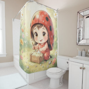 Ladybugs and the Hidden Nectar Kingdom.3 Shower Curtain