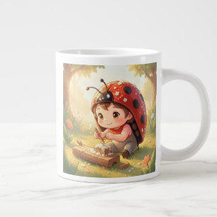 Ladybugs and the Hidden Nectar Kingdom Large Coffee Mug