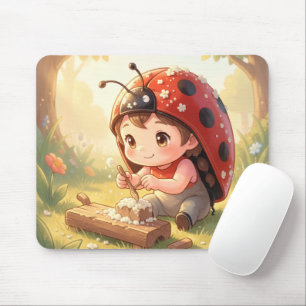 Ladybugs and the Hidden Nectar Kingdom Mouse Pad