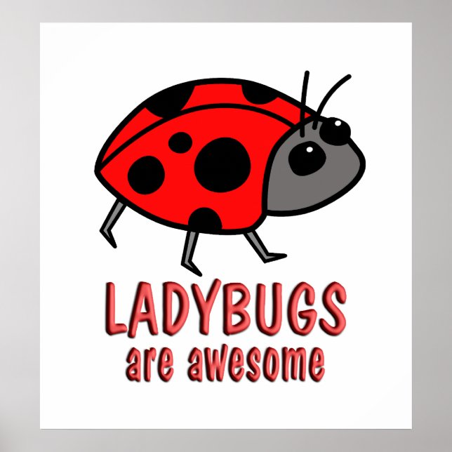 Ladybugs are Awesome Poster (Front)