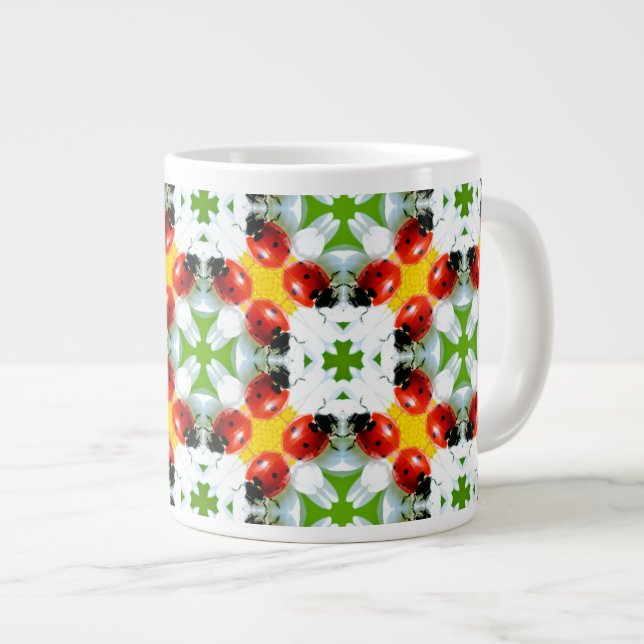 Ladybugs Art 1 Jumbo Mug (Front Right)