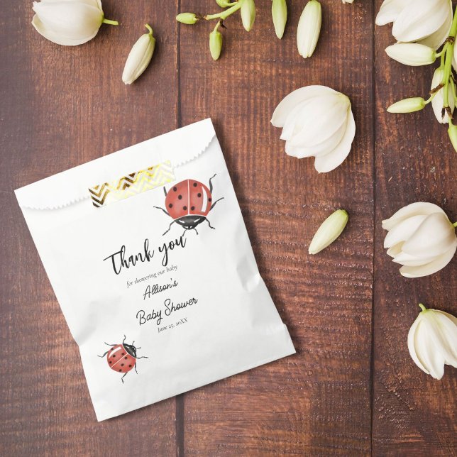 Ladybugs Baby Shower Favour Bag (Creator Uploaded)