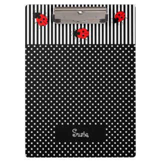 Ladybugs Back to School Clipboards
