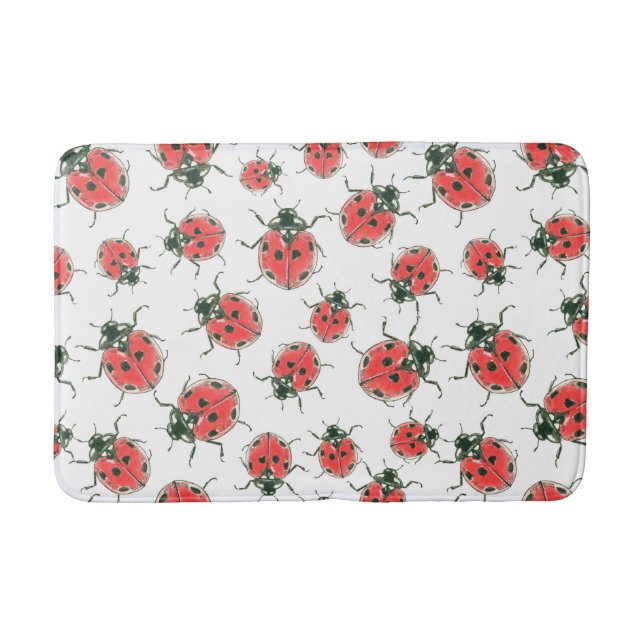 Ladybugs Bath Mat (Front)