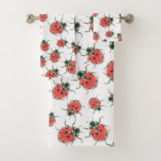 Ladybugs Bath Towel Set