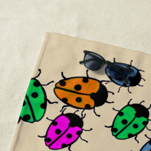 LADYBUGS BEACH TOWEL