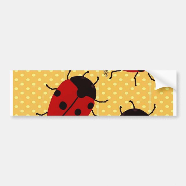 LADYBUGS BUMPER STICKER (Front)