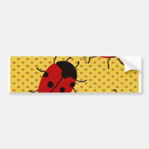 LADYBUGS BUMPER STICKER