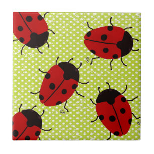 LADYBUGS CERAMIC TILE