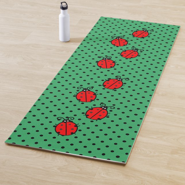 Ladybugs Design Yoga Mat (In Situ)