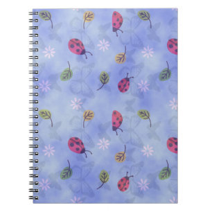 Ladybugs Flowers and Leaves Notebook