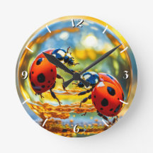 Ladybugs in a drop of water