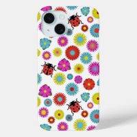 Ladybugs in the Garden Amongst the Flowers