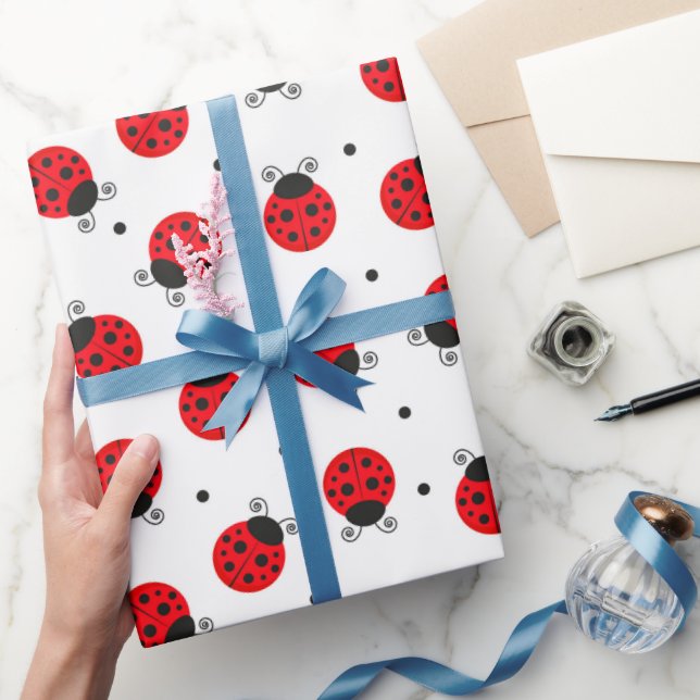 Ladybugs Insects Wrapping Paper (Gifting)