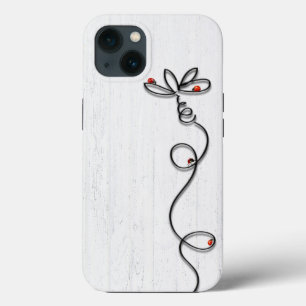 Ladybugs On Doodle Daisy iPhone 13 Case