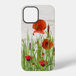 Ladybugs on Red Poppy iPhone 12 Case