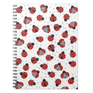 Ladybugs pattern notebook