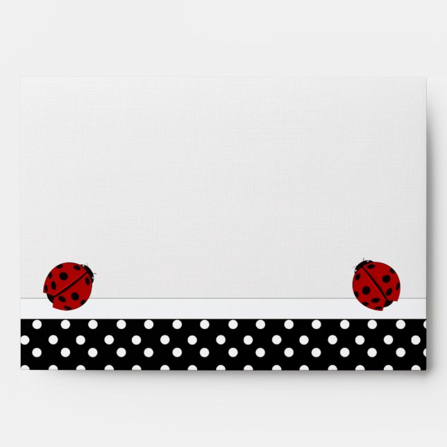 Ladybugs & Polka Dot Envelope (Front)