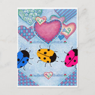 LADYBUGS POSTCARD