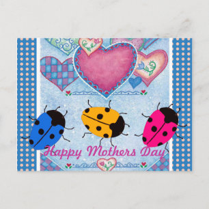 LADYBUGS POSTCARD