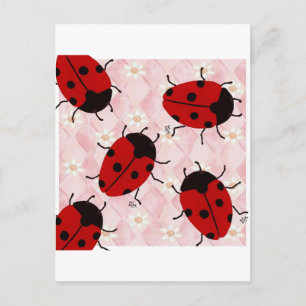 LADYBUGS POSTCARD