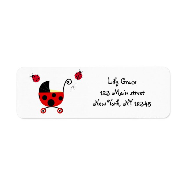 Ladybugs Return address labels (Front)