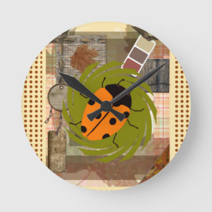 LADYBUGS ROUND CLOCK